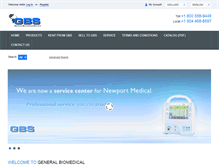 Tablet Screenshot of generalbiomedical.com